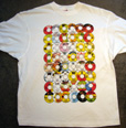 'Reggae labels' Multi-coloured on white