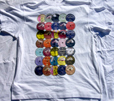 '78s Labels' Multi-coloured on white